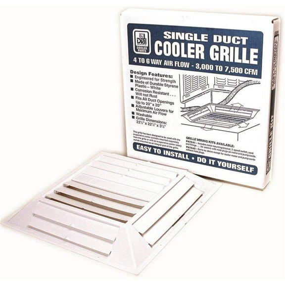 Dial 3-1/2 in. H X 22 in. W 6-Way White Plastic Air Diffuser Grille