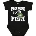 thumbnail image 3 of Inktastic Born to Fish Boys or Girls Baby Bodysuit, 3 of 5