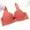 #0122-Red, variant on Xucatan Wireless Bras for Women Push Up Bra Full Coverage Molded Spacer Underwire T-Shirt Bra Back Closure Soft Bra Sets Gift