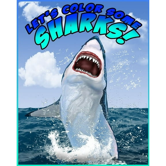 Let's Color Some Sharks!, (Paperback)