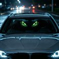 thumbnail image 5 of BYJKING Solar Devil LED Car Ornament, 6.02*1.89 IN Dynamic Dashboard Figure with Lighted Expression for Halloween Auto Decor and Gifts Green, 5 of 6
