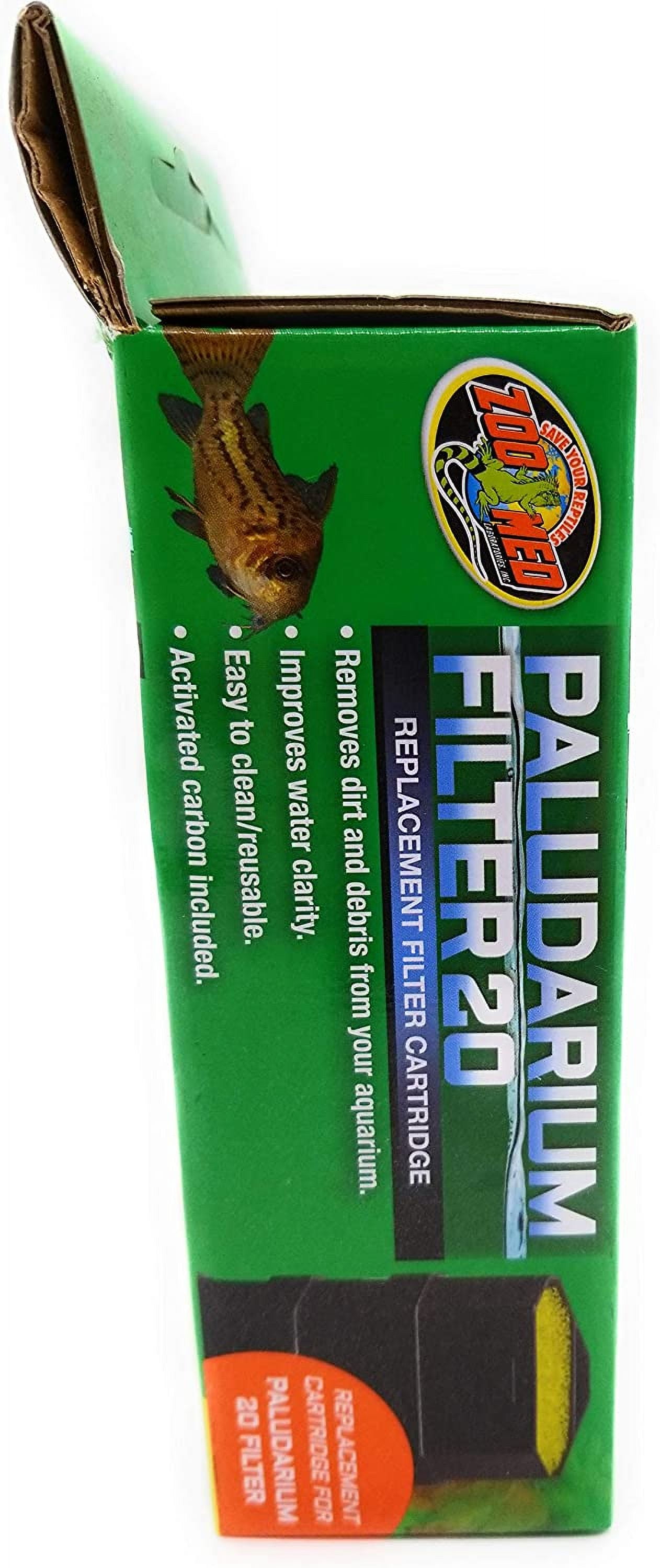 Zoo Med Paludarium 20 Replacement Filter Cartridge [Aquarium Internal Filters, Reptile Filters, Aquarium Supplies] 6 count (6 x 1 ct)