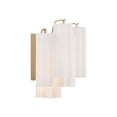 thumbnail image 3 of ADD-302-AG-WH Crystorama Lighting Addis - 2 Light Wall Mount-11.75 Inches Tall and 14.5 Inches Wide-Aged Brass Finish-White Glass Color, 3 of 10