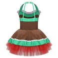 thumbnail image 4 of Disfraz de hombre de jengibre para niña, disfraz de cosplay, vestido de tutú de baile de ballet, mono de tul para fiesta de Navidad de pan de jengibre para adolescente, vestidos de Papá Noel, 4 of 5
