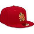 thumbnail image 3 of Men's New Era Red St. Louis Cardinals 2023 MLB World Tour: London Series Flag Fill 59FIFTY Fitted Hat, 3 of 5