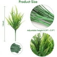 thumbnail image 4 of Morttic 8 Pack Artificial Outdoor Persian Grass Plants UV Resistant Fake Greenery Plastic Boston Fern Faux Shrubs Grass for Porch Patio Pots Outside Decorations, 4 of 9