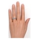 thumbnail image 4 of JeenMata Conjunto Nupcial de Moissanita de Corte Esmeralda de 1 Quilate - Conjunto Nupcial - Anillo Clásico - Anillo de Tres Piedras - Oro Blanco de 18 K sobre Plata, 4 of 6
