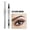 Dark Brown, variant on BUDAO00 2 Fork Microblading Eyebrow Pencil with Dual End Spoolie Brush, Hair Like Brow Pen for Filling Sparse Brows, Shaping, Defining and Natural Looking Daily Eye Makeup for Daily Use