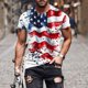 thumbnail image 1 of Tops para hombre, blusas y camisas de manga corta con cuello redondo para hombre, jersey informal con cuello redondo estampado para hombre, pantalones cortos deportivos para fitness, blusa de poliéste, 1 of 5