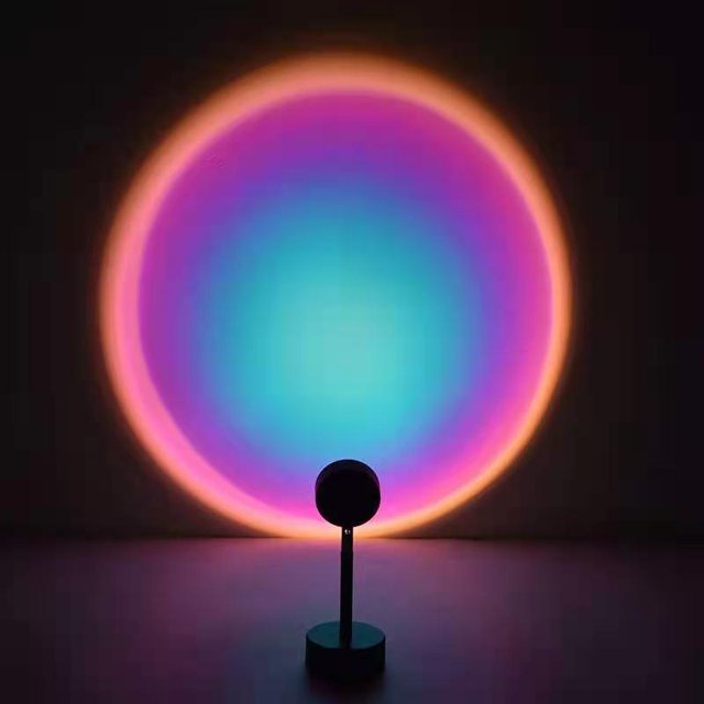 VALINK Sunset Floor Bulletproof Sunset Living Room Day No Atmosphere Lamp Red Network Ins Creative