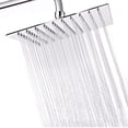 thumbnail image 2 of Regadera Cuadrada Acero Inox 8 Pulgadas Metal Lumax ML-5004, 2 of 7