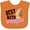 Orange, variant on Inktastic Best with Sprinkles Ice Cream Twist Cone Boys or Girls Baby Bib
