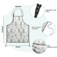 thumbnail image 3 of Princess Castle Flower Pattern Kids Aprons for Girls and Boys,Adjustable Neck Strap Toddler Aprons for Kids Cooking Baking, 3 of 6