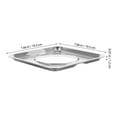 thumbnail image 2 of Phenofice Poêles à Gaz Carrées Robustes 2 Pcs en Acier Inoxydable pour Récupération de Gouttes pour Cuisinières, 2 of 7