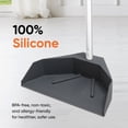 thumbnail image 4 of Commercial Lobby Dustpan with Long Handle Silicone Stand Up Dustpan, 48" 3-Part Handle, 4 of 8