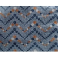 thumbnail image 4 of oneOone Georgette Viscose Dusty Blue Fabric Chevron Geometric Craft Projects Decor Fabric Printed By The Yard 42 Inch Wide, 4 of 4