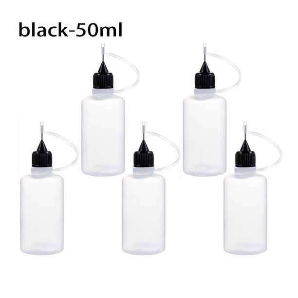 5 unids/set 5/10/20/30/50/100ML botella aplicadora de pegamento de punta de aguja para filigrana de papel DIY papel de álbum de recortes herramienta para manualidades Tan Jianjun unisex
