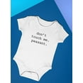 thumbnail image 3 of Don't Touch Me Peasant Bodysuit Infant -Smartprints Designs,  18 Months, 3 of 4