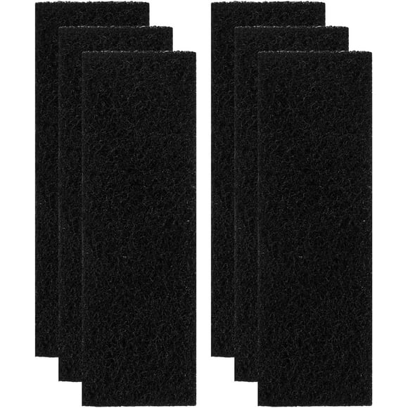 TRAHOO-6pcs Carbon Filters for Litter Robot 3, Activated Charcoal Filters Replacement Carbon Filters for Litter Box Cat Litter Box Filters Replacement for Litter Robot 3 (Black)