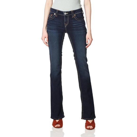 Jeans True Religion Becca de tiro medio y corte bootcut para mujer en índigo