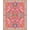 Pink, Pattern 1, variant on ODIKA 8'x10' Washable Area Rug Non-Shedding, Easy Care, Pink Turquoise Vibrant Floral Symphony Accents Elegant Symmetrical Design with Ornate for King Size Bedroom Under Bed, Master Suite