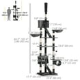 thumbnail image 3 of 94"-102" Huge Cat Tree Ceiling High Cat Tower Grey, 3 of 10