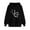 Black, variant on BYOIMUD Cute Cat Print Hoodies for Women Lightweight Casual Baggy Cat Lover Hooded Sweatshirts Teen Girls Cozy Pullovers