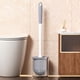thumbnail image 1 of Cepillo de inodoro de mango largo para cualquier rincón de la casa Cepillo de inodoro de pared con cabezal redondo Cepillo de inodoro con base para la limpieza del baño Cepillo de inodoro de plástico, 1 of 6