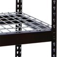 thumbnail image 1 of Hallowell DRHCWL6030ME Rivetwell, Double Rivet Boltless Shelving with Center Support 60 in. W x 30 in. D 708 Midnight Ebony 1 Level Includes Wire Deck Decking, 1 of 1