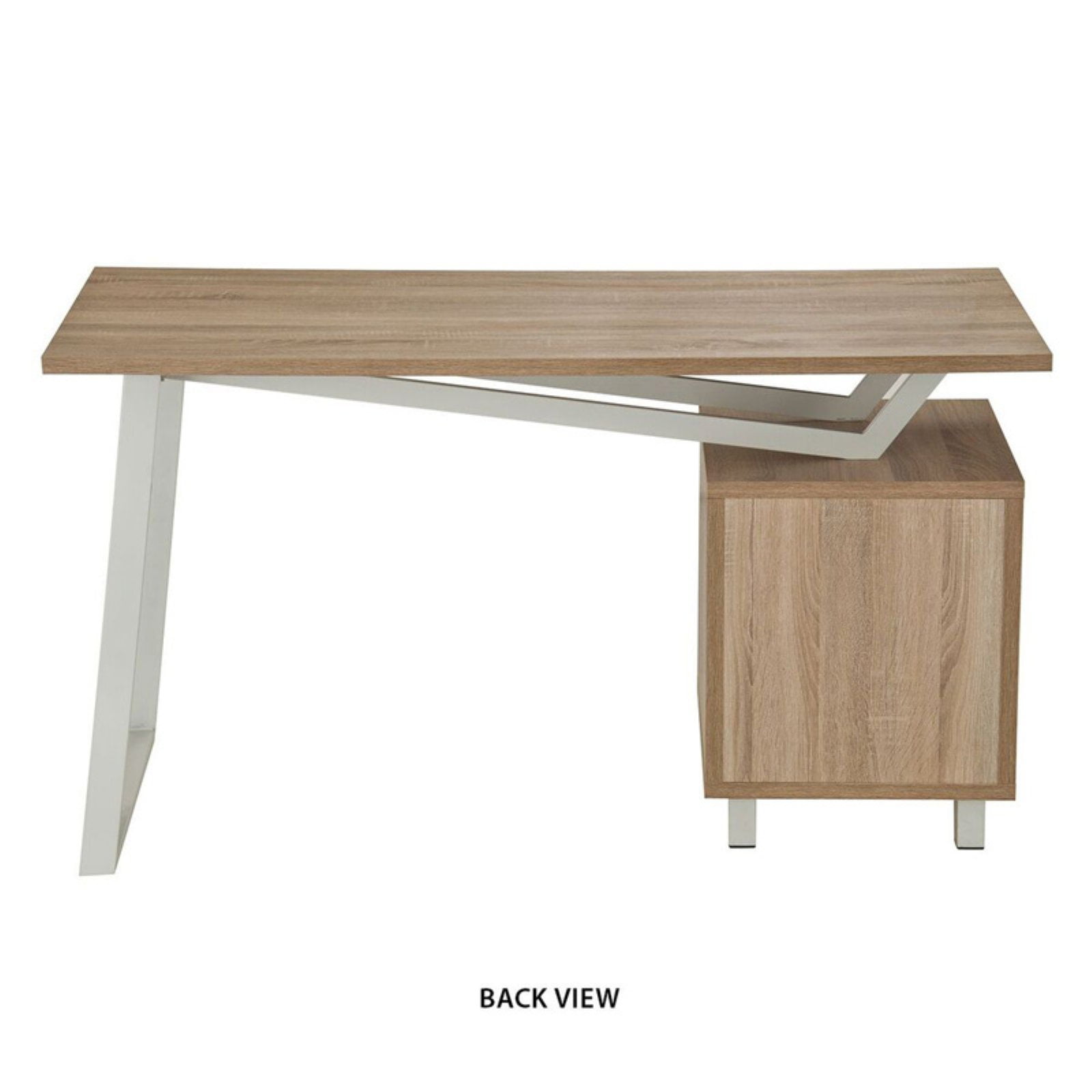 Techni Mobili Modern Design Computer Desk With Storage Rta 2333 Birch