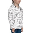 thumbnail image 3 of Picia Chemical Formulas Pattern Youth Hoodie - Warm Pullover Sweatshirt with Kangaroo Pocket, Ideal for Boys and Girls-Large, 3 of 6