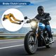 thumbnail image 2 of Palancas de freno y embrague cortas y largas para Kawasaki NINJA650R 09-16, palanca de freno ajustable de motocicleta, aleación de aluminio, mango tono dorado con extremo negro, 2 of 6