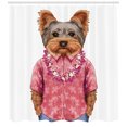 thumbnail image 3 of Ambesonne Yorkie Shower Curtain, Dog in Humanoid Form, 69"Wx84"L, Multicolor, 3 of 3