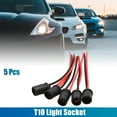 thumbnail image 2 of Unique Bargains 5pcs T10 W5W 168 194 Car Socket Connector Extension LED Wedge Light Base Adapter, 2 of 6