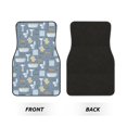 thumbnail image 2 of Disketp Blue Bathroom for Crystal Velvet Car Mats Four-Piece Set,All-Season Automotive Protection, Vehicles, Cars, Trucks, and SUVs,Anti-Slip Design, 2 of 7