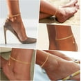 thumbnail image 6 of CFIOZYOS Sterling Silver Anklet Bracelets for Women Waterproof, 925 Sliver Plated& Heart Charm Dainty Layer Anklets for Women Trendy, Simple Chain Anklets Set Gifts for Women, 6 of 14