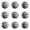 Black, variant on VMWMSSR 10 Pack Foam Dog Cat Play Balls, Lightweight Colorful Pet Fetch Chew Toy Balls, Non-Toxic Soft Small Interactive Training Toy For Kitten Puppy Indoor Outdoor Play(Red-1.65")