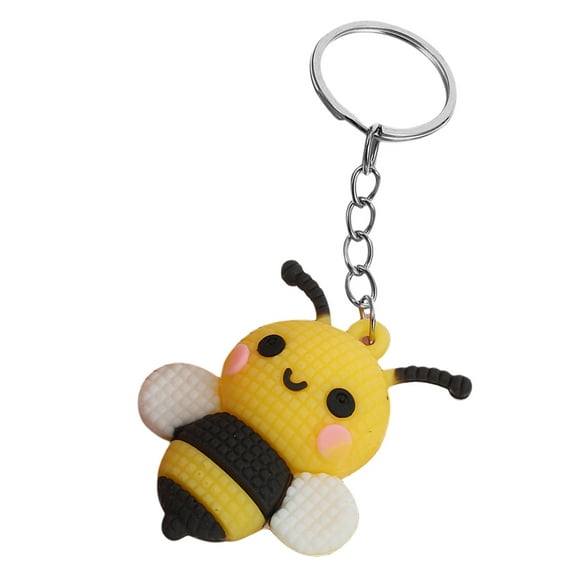 Masteelf Cute Bee Keychain Charm with PVC and Metal Materials for Party Decoration Multi Color 1