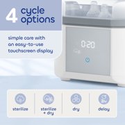 Chicco Advanced Electric Steam Sterilizer & Dryer for Baby Bottles, Pacifiers, Toys and More - White