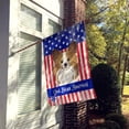 thumbnail image 2 of Carolines Treasures BB2178CHF God Bless n Flag with Papillon Canvas House Flag, 2 of 4