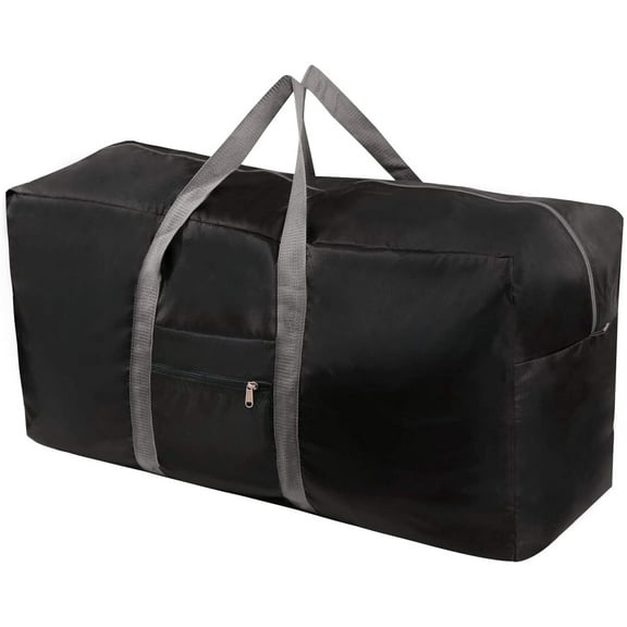 REDCAMP 31" Waterproof Travel Duffel Bag, Lightweight Collapsible Sport Duffel Bag for Travel, Black