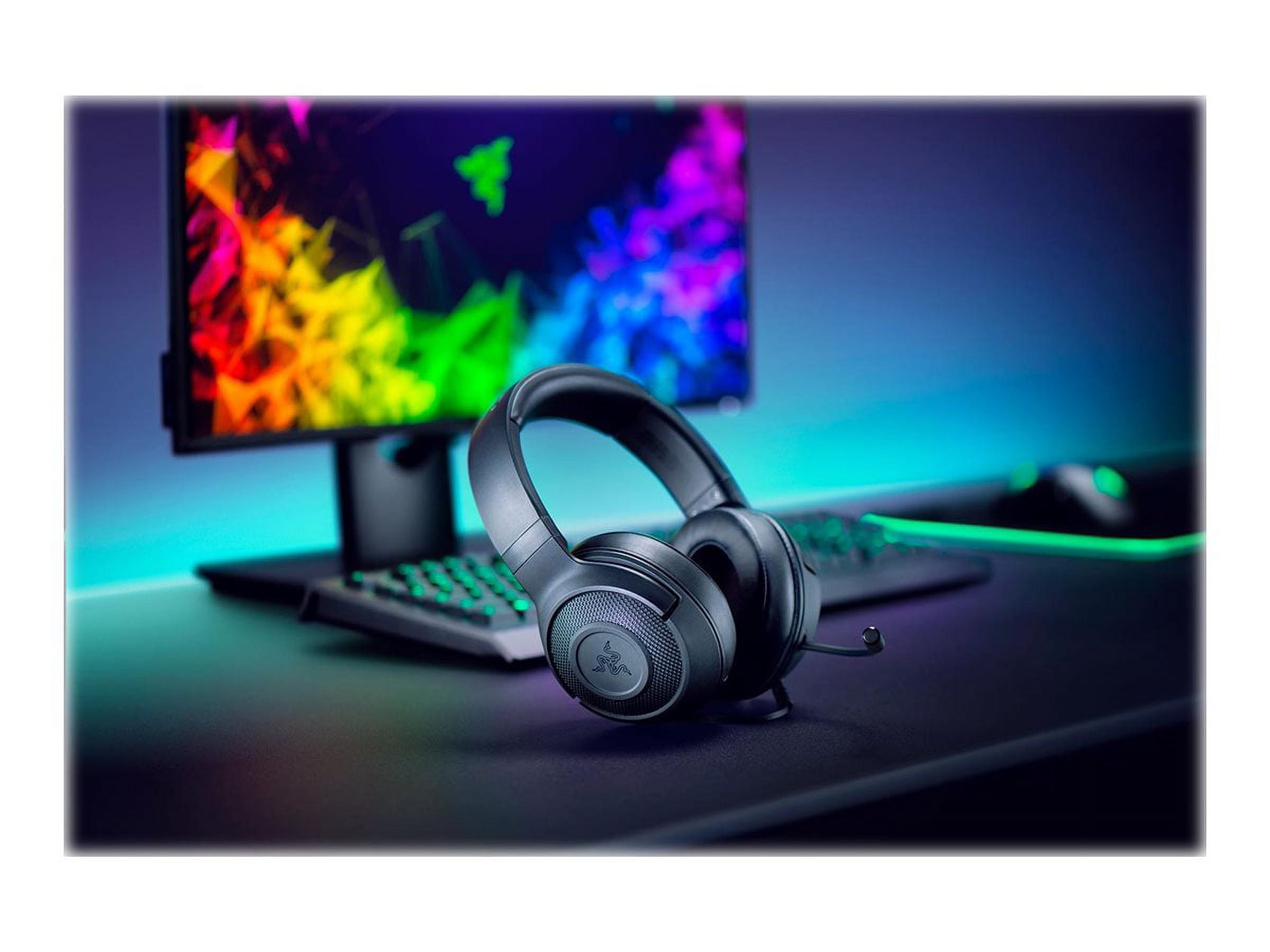 Casque Micro Razer Kraken X USB - Filaire, Circum-aural, Noir