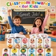 thumbnail image 6 of Kywib 3000PCS Reward Stickers for Teachers Classroom, 6 Rolls Cute Animal Motivational Stickers for Students, Homework, Charts and School Supplies, 6 of 7