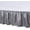 Grey, variant on Levtex Home - Lilac Dupioni Dust Ruffle - Twin Sized - Lilac Dupioni - (39x75x16in.)