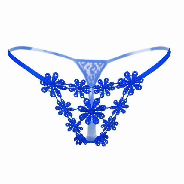Tangas con bordado floral, bragas de cintura baja con huecos, lencería y ropa interior sexy para mujer
