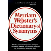 Merriam Webster's Dictionary of Synonyms: A Dictionary of Discriminated Synonyms With Antonyms and Analogous and Contrasted Words [Hardcover - Used]