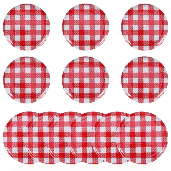 MOVTOTOP 12 Pcs Mason Jar Lids Wide Mouth Canning Lids Canning Lids Mason Jar Drinking Lids Mason Jar Seals