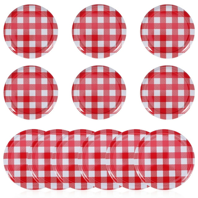 12 Pcs Couvercles de Pots Mason à Grand Ouverture Couvercles de Mise en Conserve Couvercles de Mise en Conserve Couvercles de Pot Mason pour Boire Joints de Pots Mason
