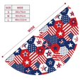 thumbnail image 2 of KLL 36" Christmas Tree Skirt American Stars2 Xmas Tree Skirts Mat for New Year Xmas Holiday Party Indoor Outdoor Home Decoration, 2 of 5