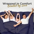 thumbnail image 5 of Navy Blue 4 PC Sheet Set - Soft and Comfy - By Crescent Bedding - 100% Satisfaction Guarantee (Queen, Navy), 5 of 6